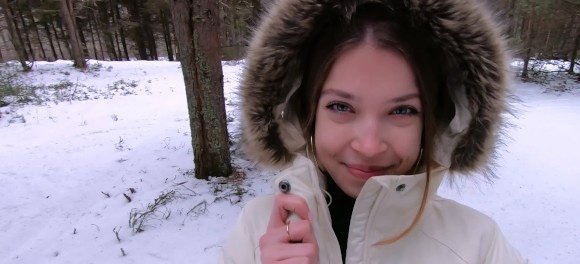 I love quick sex outdoors even in winter - Cum on my pretty face POV [2020 | FullHD] - MihaNika69
