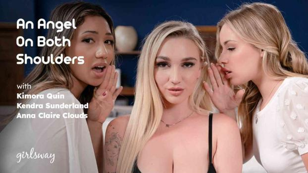 Anna Claire Clouds, Kimora Quin, Kendra Sunderland - An Angel On Both Shoulders [2023 | FullHD]
