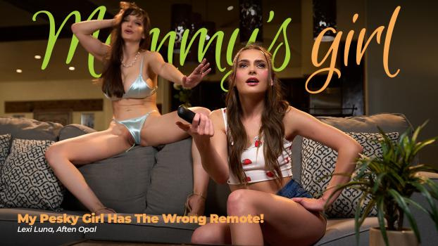 Lexi Luna, Aften Opal - My Pesky Girl Has The Wrong Remote! [2023 | FullHD]
